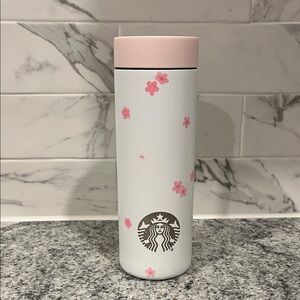 NWT Starbucks Cherry Blossom Tumbler Stainless Water Bottle 16 oz